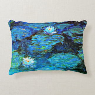 Coussins Décoratifs Blue Water-Lys, peinture d'art