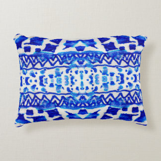 Coussins Décoratifs Blue watercolor tribal ethnique sans couture motif