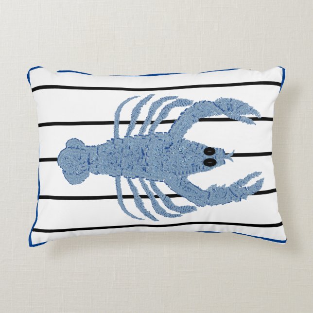 Coussins Décoratifs Bocaux à gingembre de homard imprimé d'art Accent  (Devant)