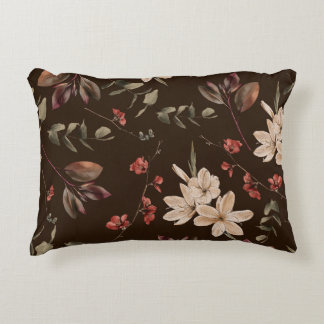 Coussins Décoratifs Bohème Floral Dark : Aquarelle Motif