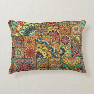 Coussins Décoratifs Boho ensemble de tuiles et motif sans soudure. Cor