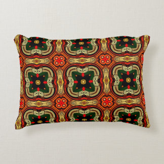 Coussins Décoratifs Boho motif riche rouge, jaune et beige
