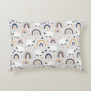 Coussins Décoratifs Boho Sheep Rainbow Print