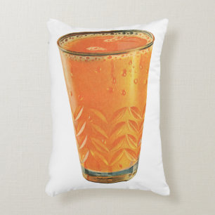 Coussins Décoratifs Boissons vintages, Verre de jus d'orange Petit-déj