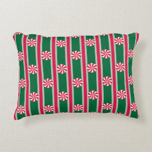 Coussins Décoratifs Bonbons à la menthe poivrée de Noël amusants et ch