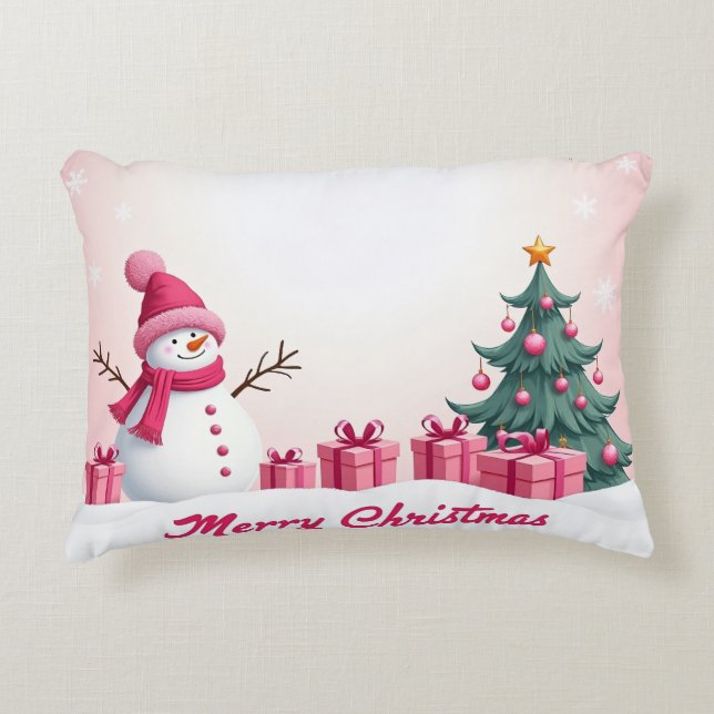 Coussins Décoratifs bonhomme rose (Devant)