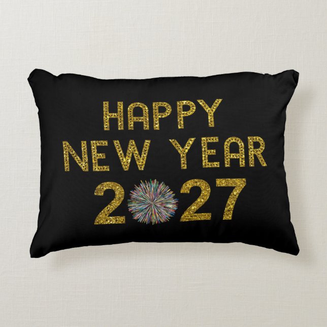 Coussins Décoratifs Bonne année 2027 (Devant)
