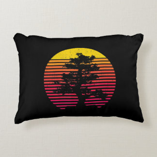 Coussins Décoratifs Bonsai Tree japonais Zen Bouddhiste Arbre Sunset