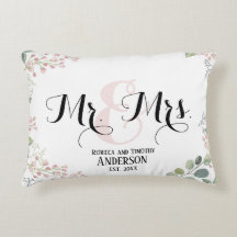Botanique Mr Mme Mariage personnalisé Nouvellement