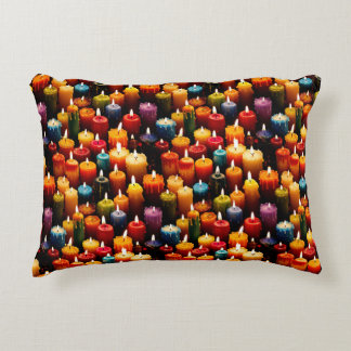 Coussins Décoratifs Bougies colorées