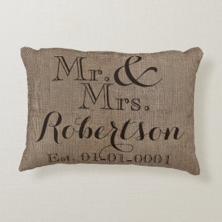 Coussins Décoratifs Boule-Look Rustique Mariage personnalisable
