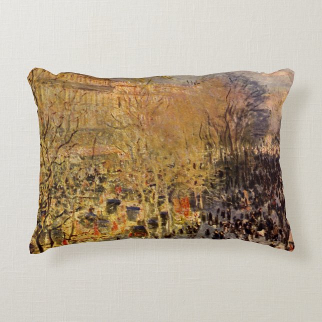 Coussins Décoratifs Boulevard des Capucines par Claude Monet, Beaux-ar (Devant)