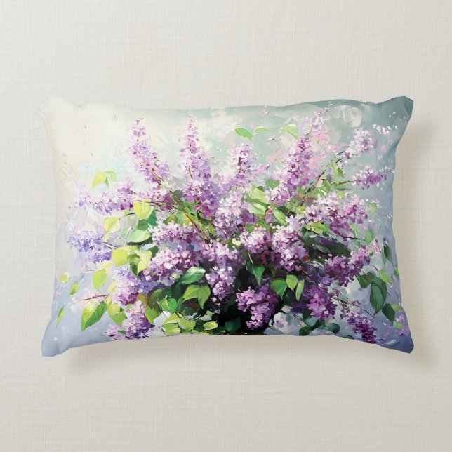 Coussins Décoratifs Bouquet de lilas en fleurs de lavande (Devant)