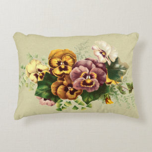 Coussins Décoratifs Bouquet vintage de pensées