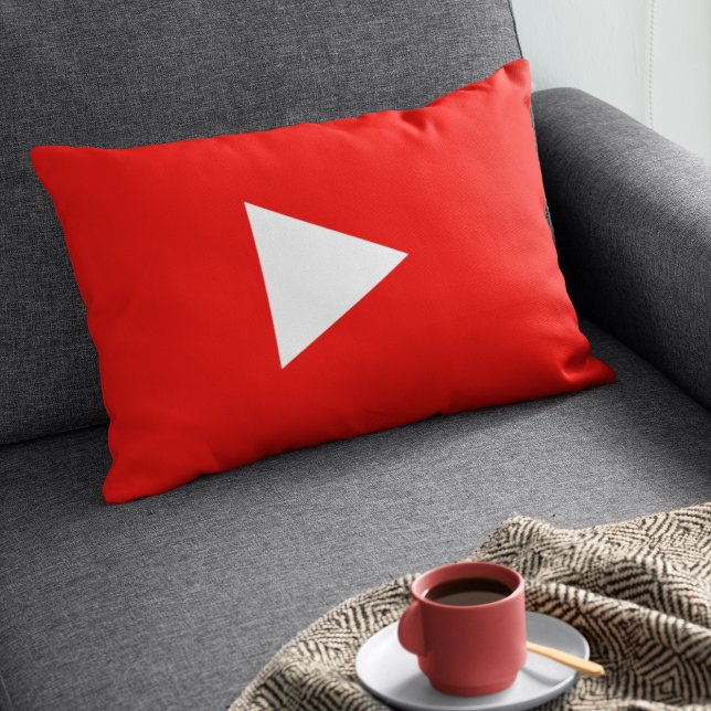 Coussins Décoratifs Bouton YouTube Play Rouge (Créateur téléchargé)