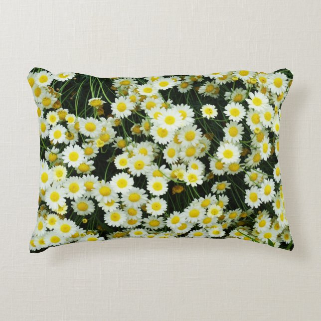 Coussins Décoratifs Boutons Fleur Jaune Dainty Daisy (Devant)