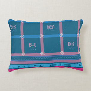 Coussins Décoratifs Brise Océanique : Poisson Marin et Coton Floral