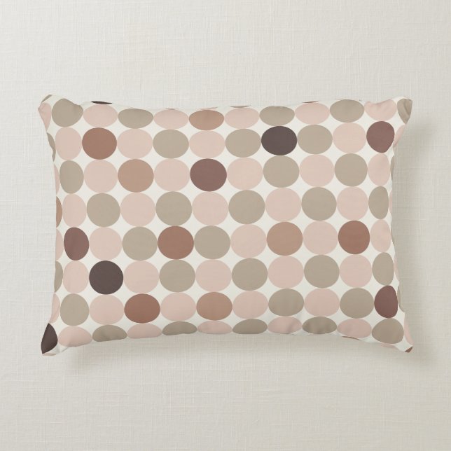 Coussins Décoratifs Brown Scandinavian Geometric Accent Pillow (Devant)