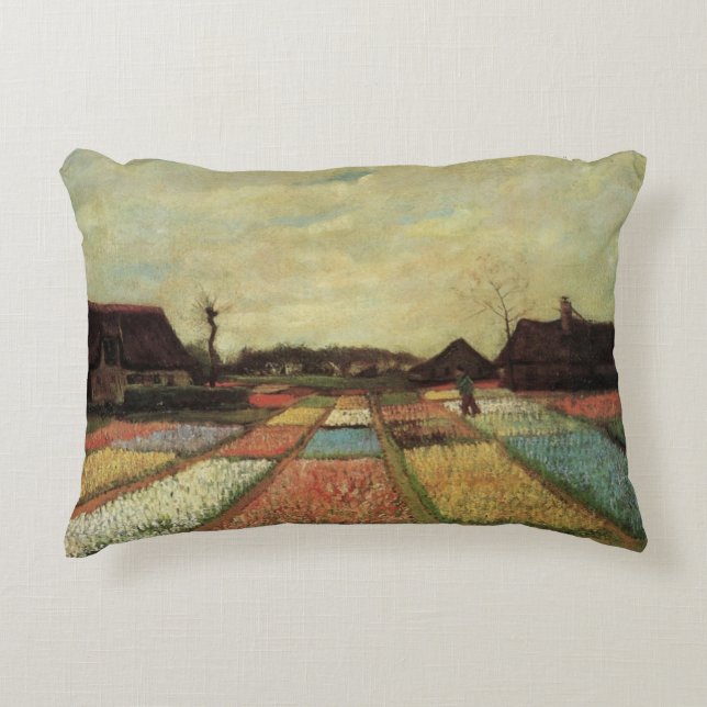Coussins Décoratifs Bulb Fields par Vincent van Gogh (Devant)
