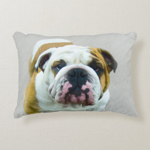 Coussins Décoratifs Bulldog Painting - Joli art original chien