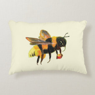 Coussins Décoratifs Bumble Bee transportant du pollen