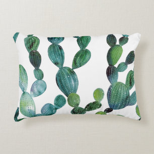 Coussins Décoratifs Cactus Craze : Tendance de l'aquarelle tropicale