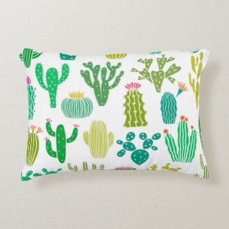 Coussins Décoratifs Cactus plante : vintage ensemble floral.