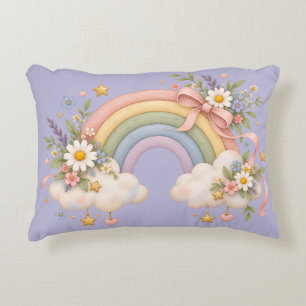 Coussins Décoratifs Cadeau Arc-en-ciel à l'aquarelle – Nuage Charmant