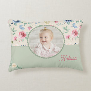Coussins Décoratifs Cadeau commémoratif personnalisé de photo de bébé