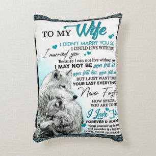 Coussins Décoratifs Cadeau d'anniversaire pour ma femme loup, Cadeau d