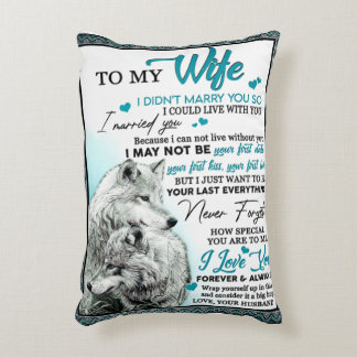 Coussins Décoratifs Cadeau d'anniversaire pour ma femme loup, Cadeau d