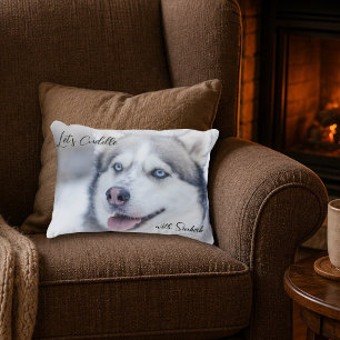 Coussins Décoratifs Cadeau de Noël Photo de Compagnie pour Animaux