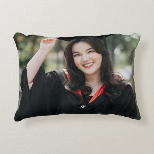 Coussins Décoratifs Cadeau de photo de remise de diplôme personnalisé