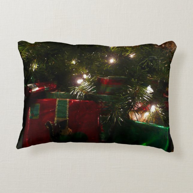 Coussins Décoratifs Cadeaux sous l'arbre Noël (Dos)