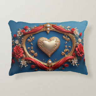 Coussins Décoratifs Cadre doré luxueux avec perles
