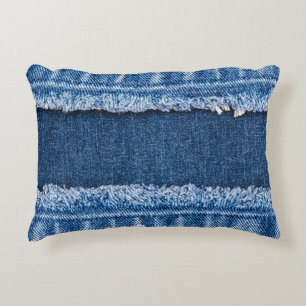 Coussins Décoratifs Cadre en tissu à deux tons blanchis