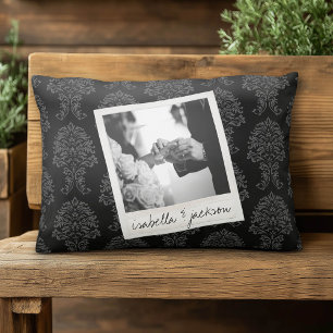 Coussins Décoratifs Cadre photo Instagram de mariage avec texte person