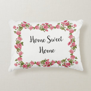 Coussins Décoratifs Cadre rose Rosy Accueil Sweet Vintage Style Coussi
