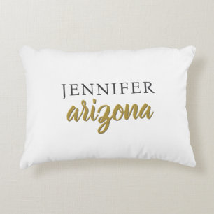 Coussins Décoratifs Calligraphie Élégant Simple Ajouter Votre Nom