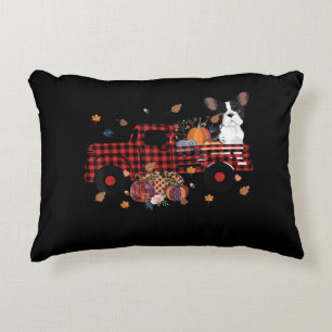 Coussins Décoratifs Camion Citrouille Bulldog Thanksgiving Cadeau Hall