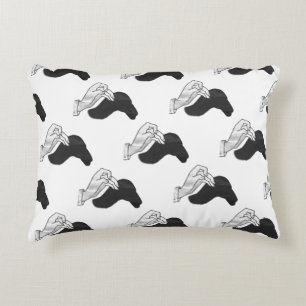 Coussins Décoratifs Camion Silhouette à la main