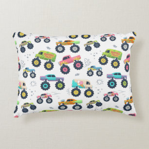 Coussins Décoratifs Camions monstres aquarelle pour enfants