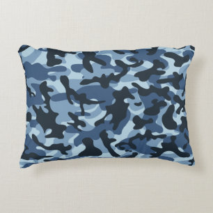 Coussins Décoratifs Camouflage bleu