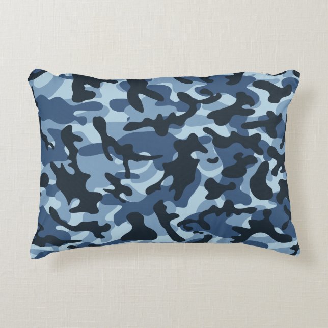 Coussins Décoratifs Camouflage bleu (Devant)