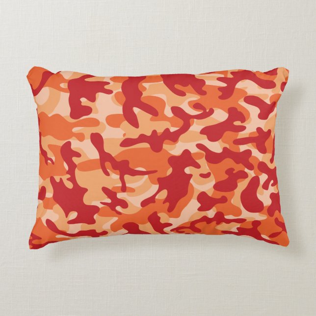 Coussins Décoratifs Camouflage Lava Abricot (Devant)