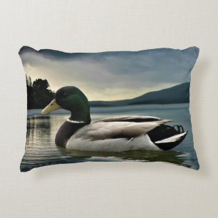 Coussins Décoratifs Canard De Mallard Sur Le Lac