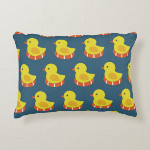 Coussins Décoratifs Canard en caoutchouc jaune, mignon, motif sans sou
