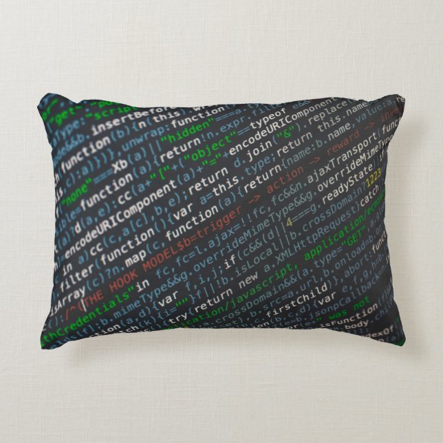 Coussins Décoratifs Capture d'écran des codes source (Devant)