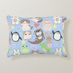 Coussins Décoratifs Caractères de dessin mignon motif L Blue BG