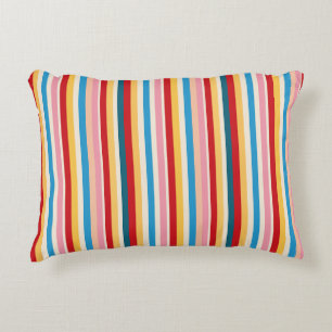 Coussins Décoratifs Carnaval Arc-en-ciel Vintage RétroRayures Multi Co